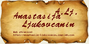 Anastasija Ljukovčanin vizit kartica